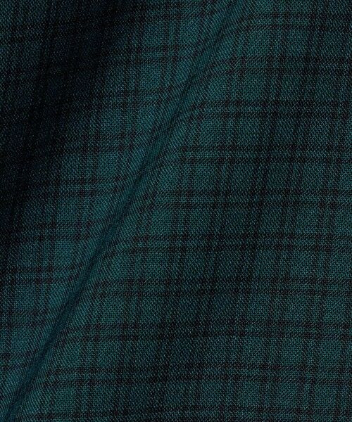 green label relaxing / グリーンレーベル リラクシング シャツ・ブラウス | ウォッシャブル TW サイロ ジャストルーズ チェック柄 半袖 シャツ -通気性・接触冷感- | 詳細30