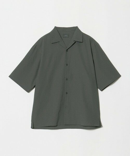 green label relaxing / グリーンレーベル リラクシング シャツ・ブラウス | ボイル メッシュ オープンカラー 半袖 シャツ -吸水速乾- | 詳細3