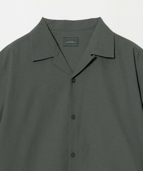 green label relaxing / グリーンレーベル リラクシング シャツ・ブラウス | ボイル メッシュ オープンカラー 半袖 シャツ -吸水速乾- | 詳細5