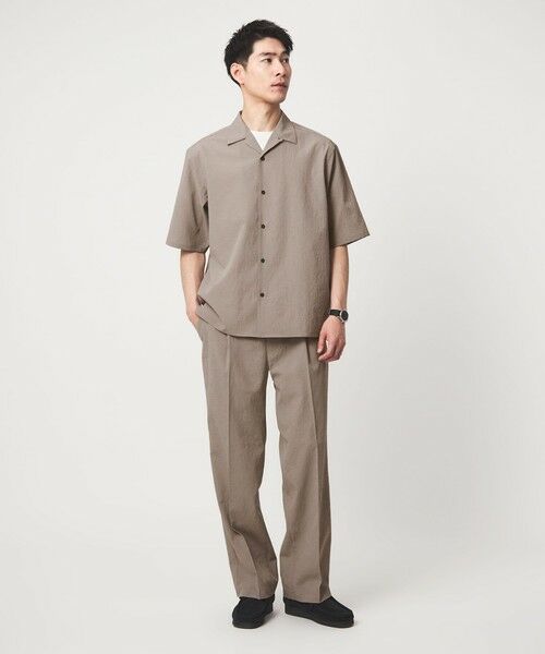 green label relaxing / グリーンレーベル リラクシング シャツ・ブラウス | ボイル メッシュ オープンカラー 半袖 シャツ -吸水速乾- | 詳細3