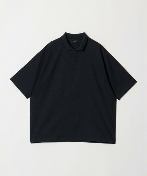 green label relaxing / グリーンレーベル リラクシング ポロシャツ | Dot Air ドローコード 半袖 ポロシャツ -ストレッチ-(BLACK)