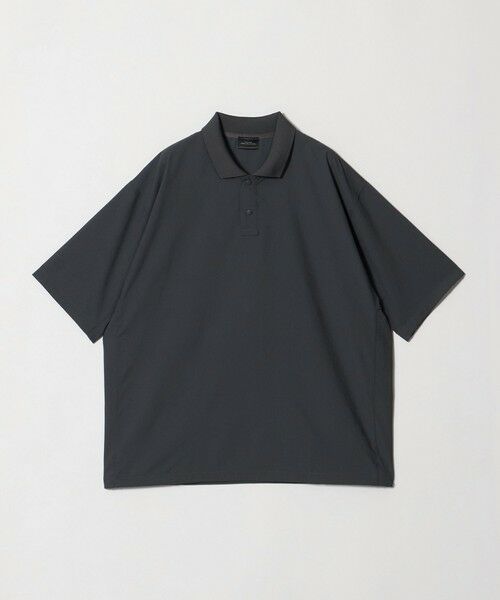 green label relaxing / グリーンレーベル リラクシング ポロシャツ | Dot Air ドローコード 半袖 ポロシャツ -ストレッチ-(MD.GRAY)