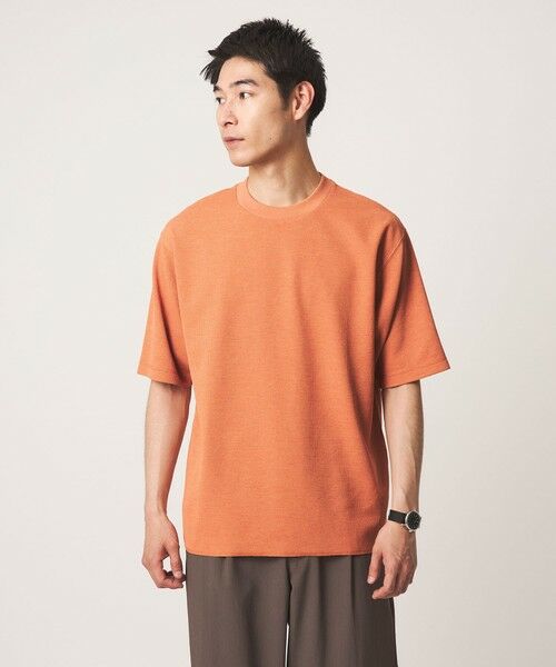green label relaxing / グリーンレーベル リラクシング Tシャツ | Somarti ワッフル クルーネック 半袖 Tシャツ -遮熱・UVカット・吸水速乾- | 詳細19