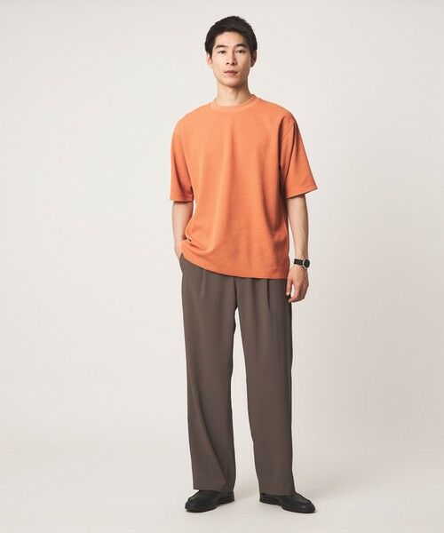 green label relaxing / グリーンレーベル リラクシング Tシャツ | Somarti ワッフル クルーネック 半袖 Tシャツ -遮熱・UVカット・吸水速乾- | 詳細20