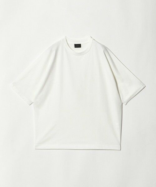 green label relaxing / グリーンレーベル リラクシング Tシャツ | HEAT SHIELD ドルマンスリーブ クルーネック 半袖Tシャツ -UVカット・接触冷感・遮熱-(WHITE)