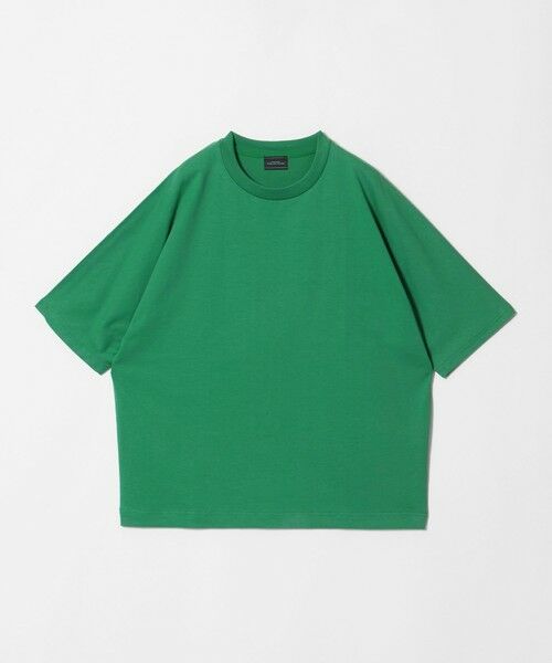 green label relaxing / グリーンレーベル リラクシング Tシャツ | HEAT SHIELD ドルマンスリーブ クルーネック 半袖Tシャツ -UVカット・接触冷感・遮熱-(KELLY)