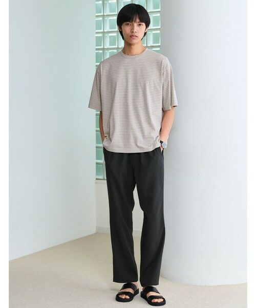 green label relaxing / グリーンレーベル リラクシング Tシャツ | フェード ボーダー クルーネック 半袖 Tシャツ | 詳細1
