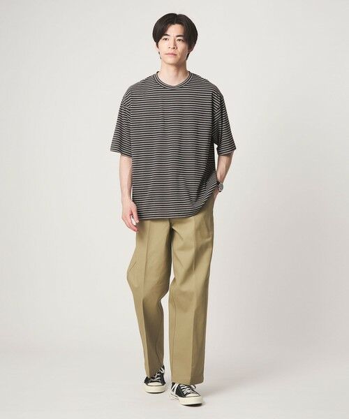 green label relaxing / グリーンレーベル リラクシング Tシャツ | フェード ボーダー クルーネック 半袖 Tシャツ | 詳細11
