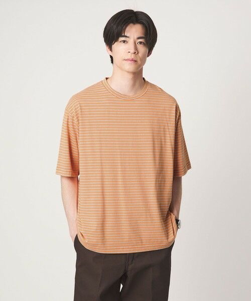 green label relaxing / グリーンレーベル リラクシング Tシャツ | フェード ボーダー クルーネック 半袖 Tシャツ | 詳細23