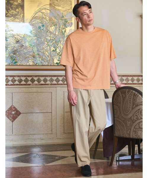 green label relaxing / グリーンレーベル リラクシング Tシャツ | フェード ボーダー クルーネック 半袖 Tシャツ | 詳細22