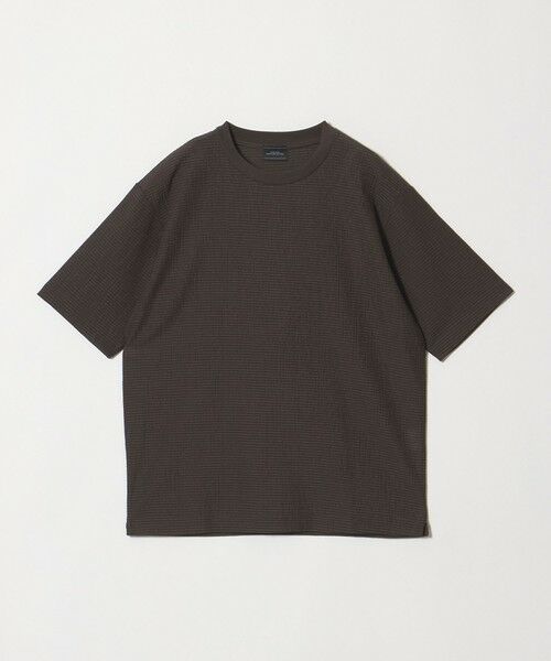 green label relaxing / グリーンレーベル リラクシング Tシャツ | サッカー クルーネック 半袖 Tシャツ（DK.BROWN）
