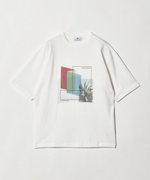 green label relaxing / グリーンレーベル リラクシング Tシャツ | ＜Phospho Graphica＞グラフィック 半袖 Tシャツ カットソー（WHITE）