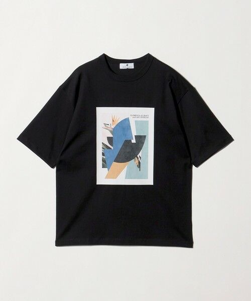 green label relaxing / グリーンレーベル リラクシング Tシャツ | ＜Phospho Graphica＞グラフィック 半袖 Tシャツ カットソー（BLACK）