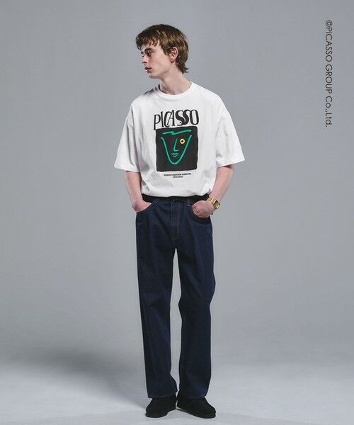 green label relaxing / グリーンレーベル リラクシング Tシャツ | 【別注】＜PABLO PICASSO＞インスパイアアート プリント 半袖 Tシャツ カットソー | 詳細1