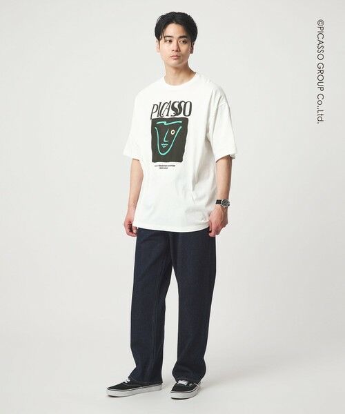 green label relaxing / グリーンレーベル リラクシング Tシャツ | 【別注】＜PABLO PICASSO＞インスパイアアート プリント 半袖 Tシャツ カットソー | 詳細4