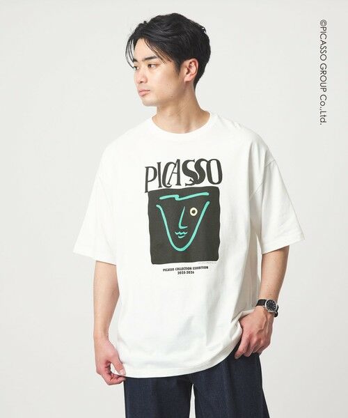 green label relaxing / グリーンレーベル リラクシング Tシャツ | 【別注】＜PABLO PICASSO＞インスパイアアート プリント 半袖 Tシャツ カットソー | 詳細2