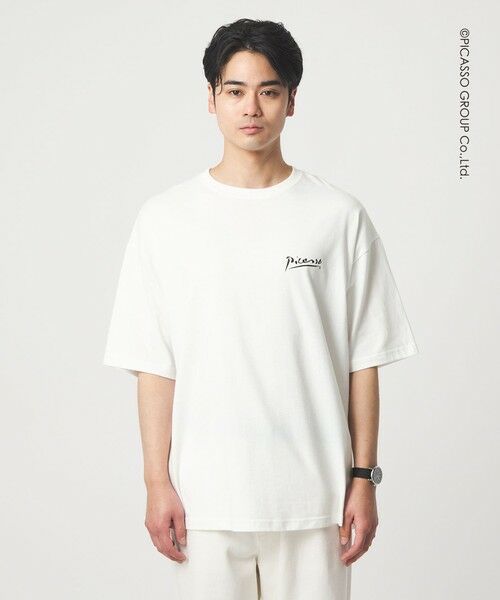 green label relaxing / グリーンレーベル リラクシング Tシャツ | 【別注】＜PABLO PICASSO＞インスパイアアート プリント 半袖 Tシャツ カットソー | 詳細9