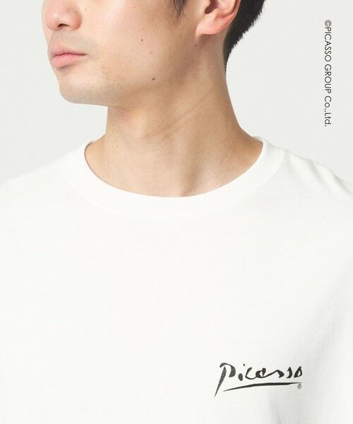 green label relaxing / グリーンレーベル リラクシング Tシャツ | 【別注】＜PABLO PICASSO＞インスパイアアート プリント 半袖 Tシャツ カットソー | 詳細12