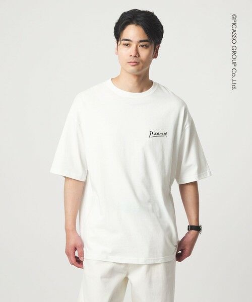 green label relaxing / グリーンレーベル リラクシング Tシャツ | 【別注】＜PABLO PICASSO＞インスパイアアート プリント 半袖 Tシャツ カットソー | 詳細7