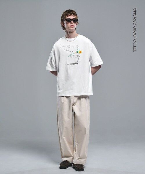 green label relaxing / グリーンレーベル リラクシング Tシャツ | 【別注】＜PABLO PICASSO＞インスパイアアート プリント 半袖 Tシャツ カットソー | 詳細18