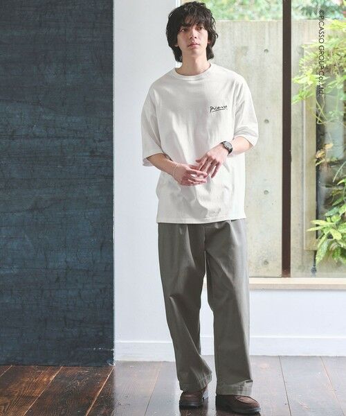 green label relaxing / グリーンレーベル リラクシング Tシャツ | 【別注】＜PABLO PICASSO＞インスパイアアート プリント 半袖 Tシャツ カットソー | 詳細24