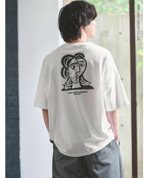 green label relaxing / グリーンレーベル リラクシング Tシャツ | 【別注】＜PABLO PICASSO＞インスパイアアート プリント 半袖 Tシャツ カットソー（その他4）