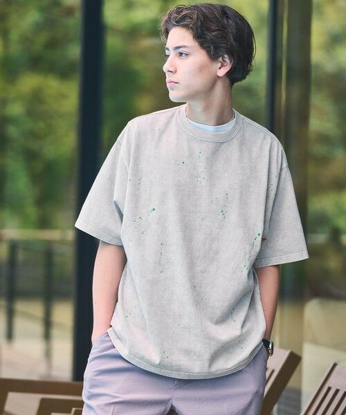 green label relaxing / グリーンレーベル リラクシング Tシャツ | 【別注】＜SCREEN STARS＞GLR ドロップ ペイント 半袖 Tシャツ | 詳細8