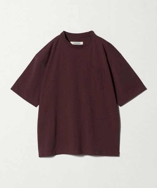 green label relaxing / グリーンレーベル リラクシング Tシャツ | 【別注/WEB限定】<3/2 WORKS>GLR ユーティリティ 半袖 Tシャツ カットソー(WINE)