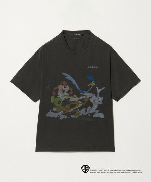 green label relaxing / グリーンレーベル リラクシング Tシャツ | 【別注】＜URBAMENT＞「ルーニー・テューンズ」半袖 Tシャツ（BLACK）