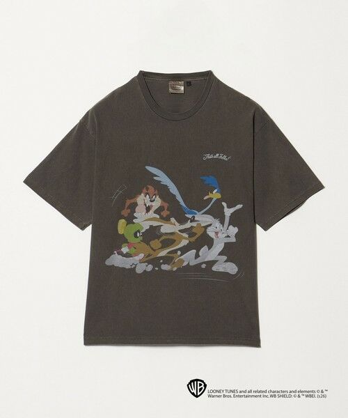 green label relaxing / グリーンレーベル リラクシング Tシャツ | 【別注】＜URBAMENT＞「ルーニー・テューンズ」半袖 Tシャツ（DK.BROWN）
