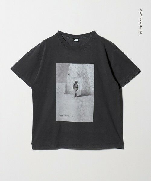 green label relaxing / グリーンレーベル リラクシング Tシャツ | 【別注】＜GOOD ROCK SPEED＞『スター・ウォーズ』ガーメントダイ 半袖 Tシャツ（DK.GRAY）
