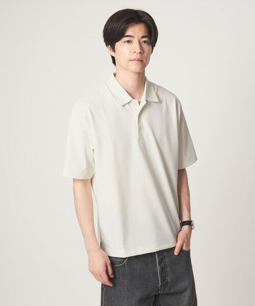 green label relaxing / グリーンレーベル リラクシング Tシャツ | 【WEB限定】JUST fit ジャージ 半袖 ポロシャツ（OFF WHITE）
