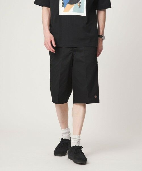 green label relaxing / グリーンレーベル リラクシング ショート・ハーフ・半端丈パンツ | <Dickies>TCツイル イージー ショーツ ショートパンツ(BLACK)