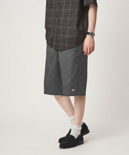green label relaxing / グリーンレーベル リラクシング ショート・ハーフ・半端丈パンツ | <Dickies>TCツイル イージー ショーツ ショートパンツ(DK.GRAY)