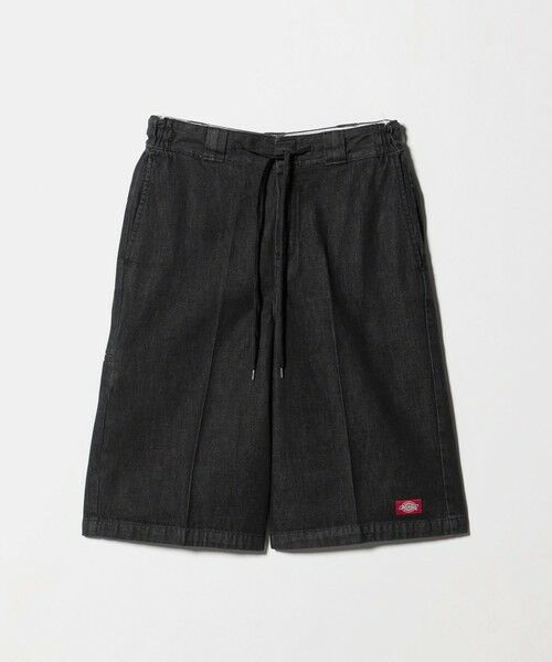 green label relaxing / グリーンレーベル リラクシング ショート・ハーフ・半端丈パンツ | ＜Dickies＞デニム イージー ショーツ ショートパンツ（BLACK）