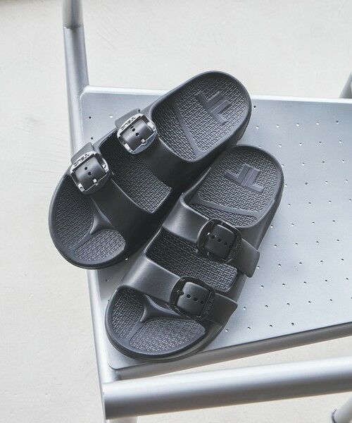 green label relaxing / グリーンレーベル リラクシング サンダル | 【別注】＜TELIC×Begin×GLR＞ ダブル バックル サンダル（BLACK）