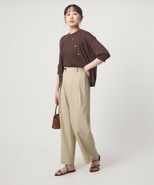 green label relaxing / グリーンレーベル リラクシング その他パンツ | ［size SHORT/TALLあり］2タック ワイド パンツ UVカット 接触冷感 吸水速乾 | 詳細9