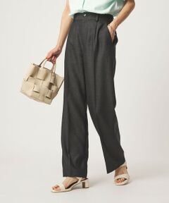 green label relaxing / グリーンレーベル リラクシング その他パンツ | ［size SHORT/TALLあり］リネンライク セミフレア パンツ