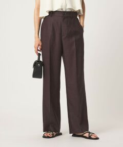green label relaxing / グリーンレーベル リラクシング その他パンツ | ［size SHORT/TALLあり］リネンライク セミフレア パンツ