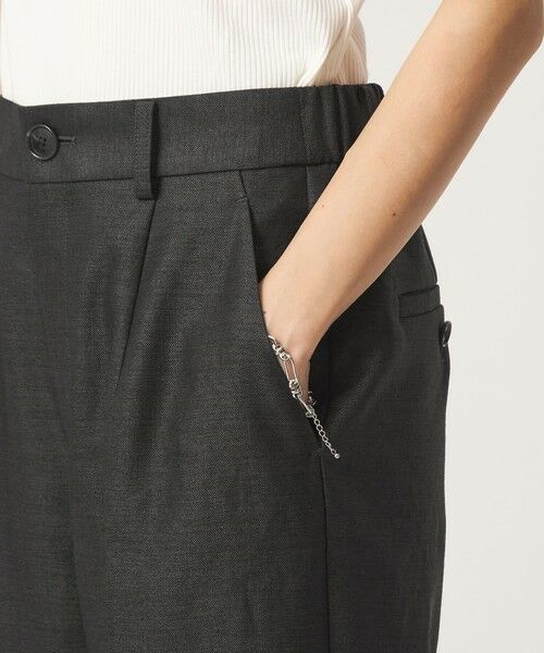 green label relaxing / グリーンレーベル リラクシング その他パンツ | ［size SHORT/TALLあり］リネンライク セミフレア パンツ | 詳細11