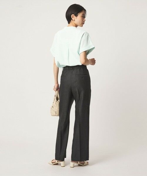 green label relaxing / グリーンレーベル リラクシング その他パンツ | ［size SHORT/TALLあり］リネンライク セミフレア パンツ | 詳細5