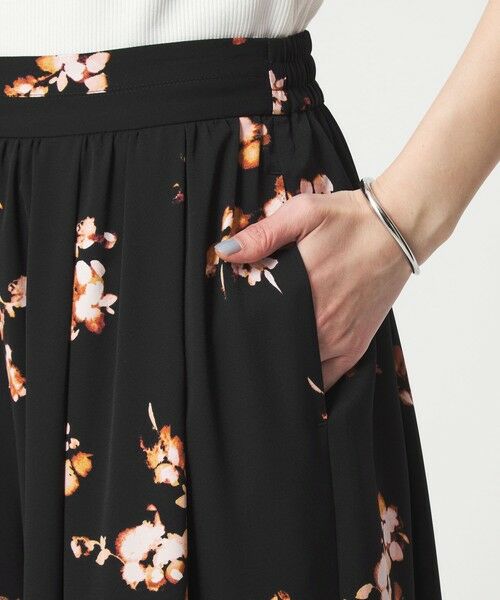 green label relaxing / グリーンレーベル リラクシング その他パンツ | ［size SHORTあり］フラワー フレア ワイドパンツ マシンウォッシャブル・接触冷感 | 詳細14