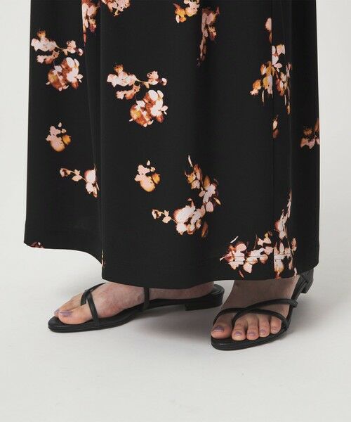 green label relaxing / グリーンレーベル リラクシング その他パンツ | ［size SHORTあり］フラワー フレア ワイドパンツ マシンウォッシャブル・接触冷感 | 詳細15