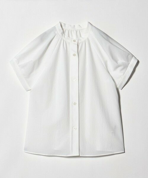 green label relaxing / グリーンレーベル リラクシング シャツ・ブラウス | スタンドネック 2WAY ブラウス（WHITE）