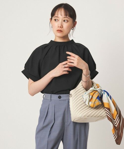 green label relaxing / グリーンレーベル リラクシング シャツ・ブラウス | スタンドネック 2WAY ブラウス | 詳細10