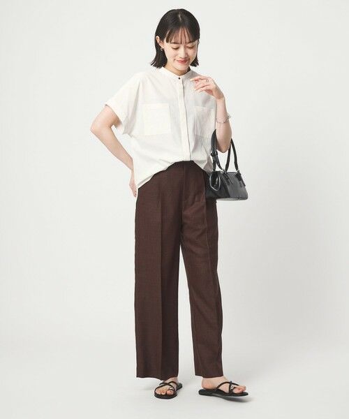 green label relaxing / グリーンレーベル リラクシング シャツ・ブラウス | Breeze Cool ポケット シャツ マシンウォッシャブル 吸水速乾 通気性 UVカット | 詳細3