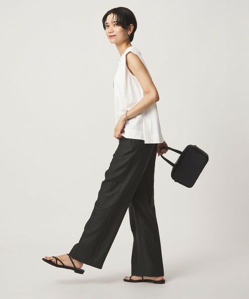 green label relaxing / グリーンレーベル リラクシング カットソー（半袖以外） | フォトプリント フレンチスリーブ Tシャツ 接触冷感 | 詳細3