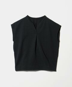 green label relaxing / グリーンレーベル リラクシング カットソー | サッカー タック フレンチスリーブ カットソー UVカット