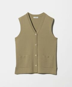 green label relaxing / グリーンレーベル リラクシング ベスト | ゴールドカラーボタン ニット ジレ