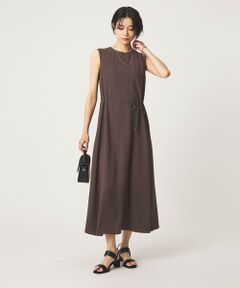 green label relaxing / グリーンレーベル リラクシング ロング・マキシ丈ワンピース | ［size SHORTあり］ジョーゼット テント ワンピース マシンウォッシャブル 接触冷感